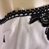 Victor Costa Women’s White & Black Dress & Blazer Set Elegant Lace Size 10