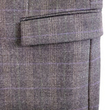 Calvin Klein Mens Gray Check Wool Blazer Jacket Stylish Plaid Formal Wear Sz40R