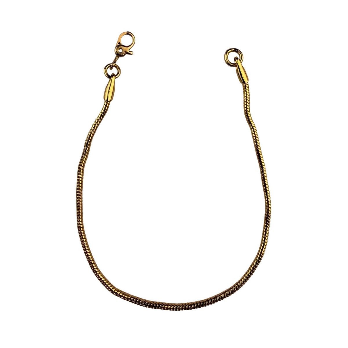 Monet Unisex Gold Tone Metal Chain Bracelet With Lobster Clasp