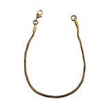 Monet Unisex Gold Tone Metal Chain Bracelet With Lobster Clasp