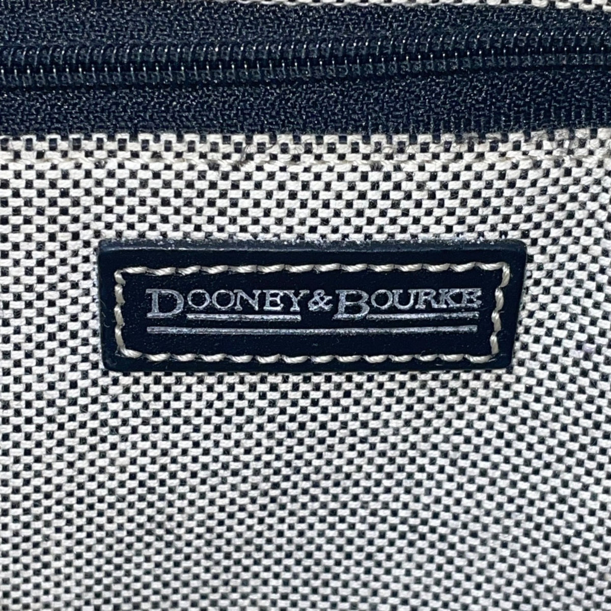 Dooney & Bourke Women’s Gray/Black Canvas Monogram Adjustable Strap Shoulder Bag