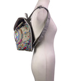 Embroidered Gary Canvas Adjustable Straps & Drawstring Closure Backpack