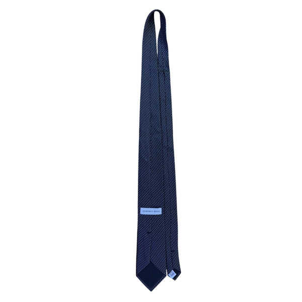 Geoffrey Beene Mens Blue 100% Silk Checkered Pattern Tie Hand Made China Classic