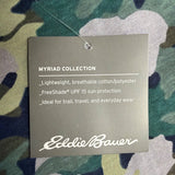 Eddie Bauer Womens Dark Green Camouflage Crew Neck T-Shirt Size L