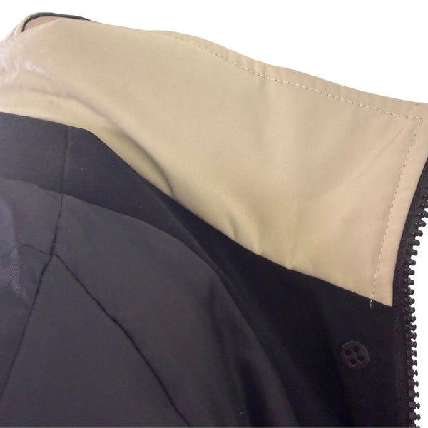 Fleet Street Womens Black Polyester Hooded Trench Coat Button Closure Size 10