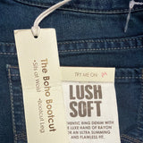 Vintage America Ladies Blue Cotton Stylish Stretch Denim Bootcut Jeans Size 10