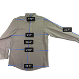 The Arrow Company Mens Beige Button-Up Shirt Slim Fit 15 1/2 34/35
