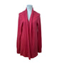 Women's Open Front Cardigan Pink Soft Long Sleeve Sweater