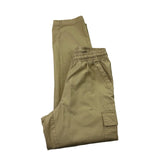 Adidas Mens Beige Cargo Pants Elastic Waist Logo Detail Stylish Design Sz S