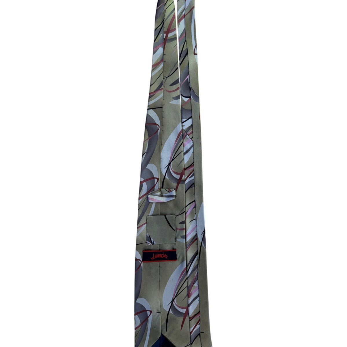 J. Garcia Mens Green Multicolor Silk Tie Wetlands I Limited Edition Collection 4