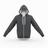 Roots73 Mens Charcoal Gray Zip-Up Hoodie Size L