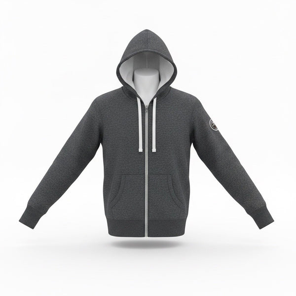 Roots73 Mens Charcoal Gray Zip-Up Hoodie Size L
