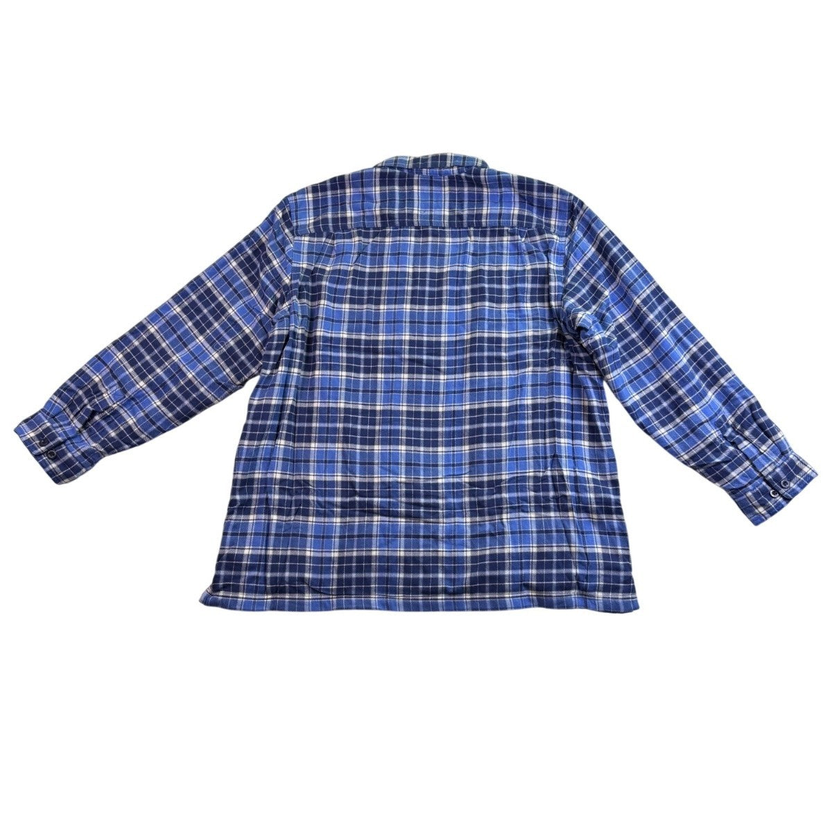 L.L.Bean Mens Rustic Blue Flannel Shirt Traditional Fit Sz XXL