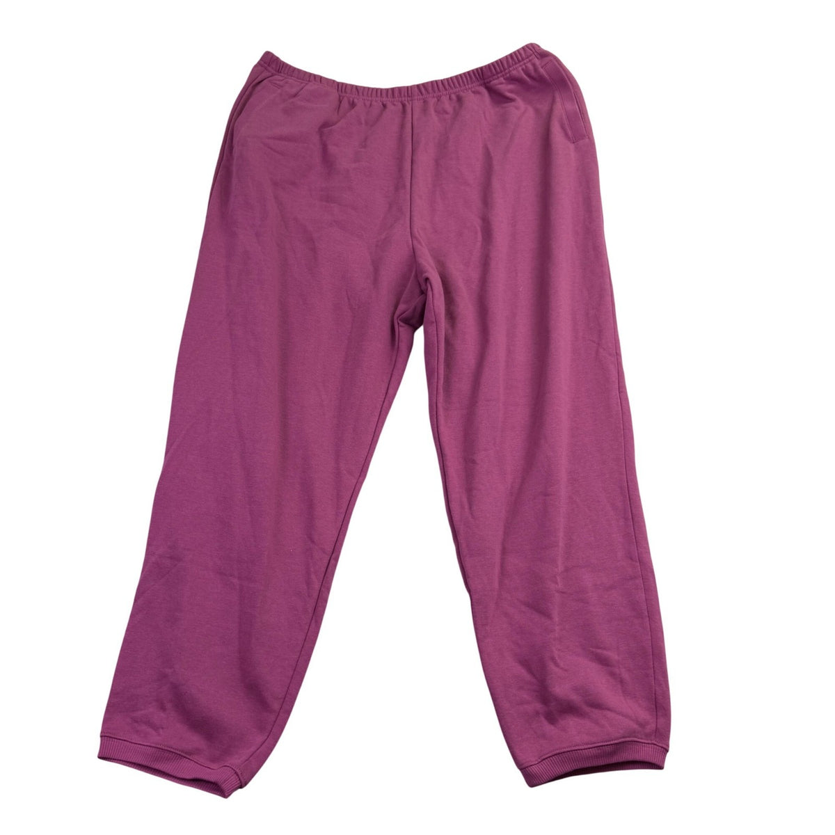 Blair Womens Pink Embroidered Pullover Sweatshirt & Elastic Waist Pants Sz P2XL
