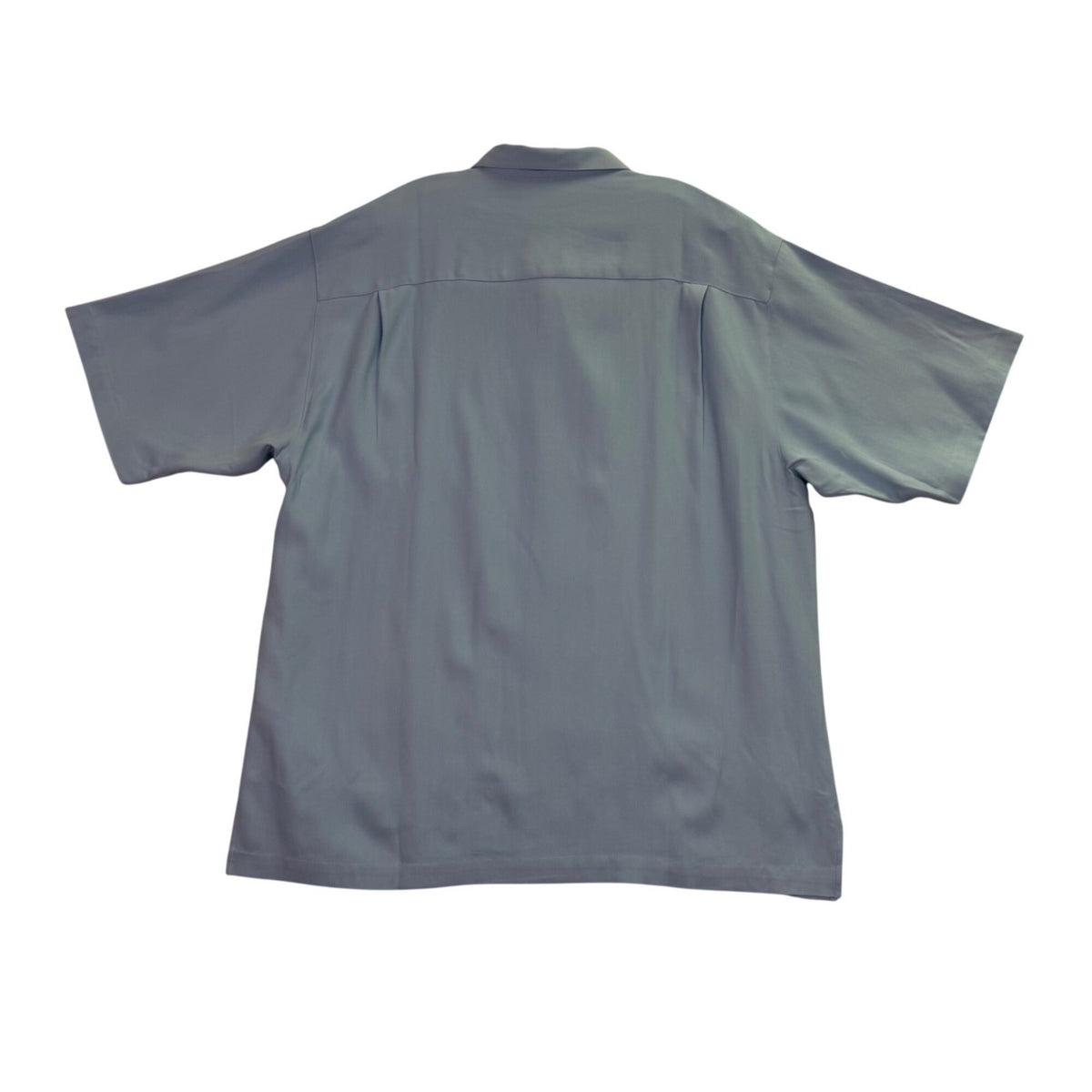 Tommy Bahama Mens Blue 100% Silk Short Sleeve Shirt Button Front Sz XL - New
