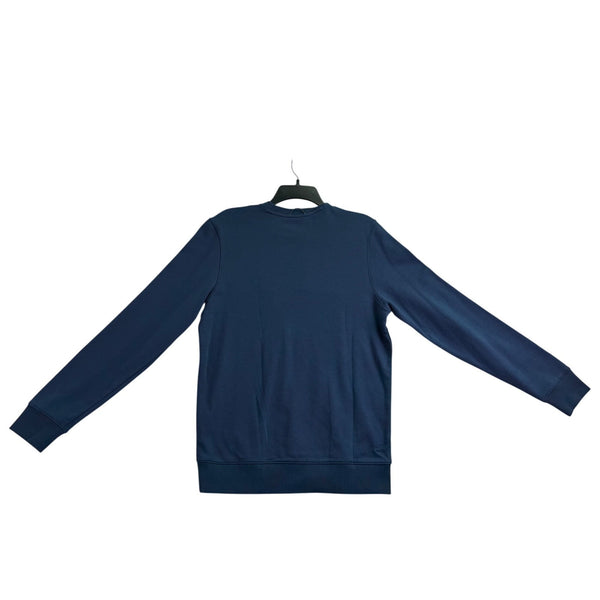 Under Armour Mens Blue & Black Colorblock SweatshirtLong Sleeve Loose Fit Sz S