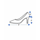 Comfort Plus By Predictions Women’s Nude Patent Leather Closed-Toe Heels Sz 8.5W