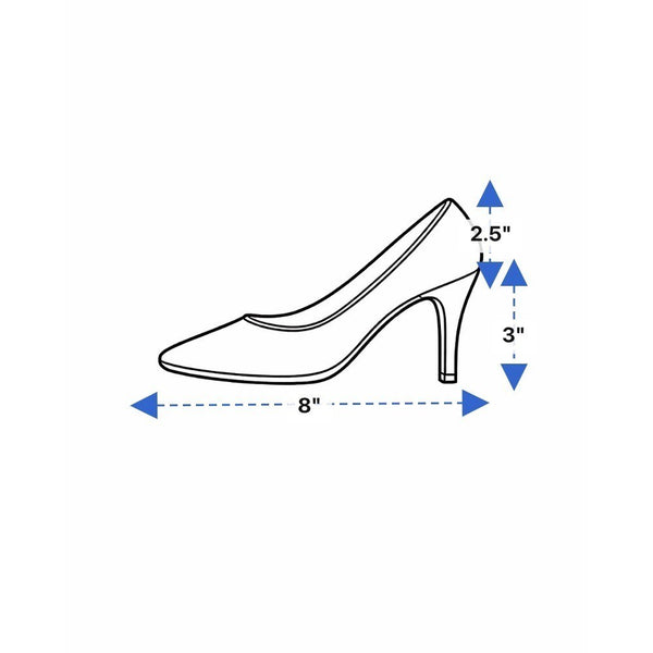 Comfort Plus By Predictions Women’s Nude Patent Leather Closed-Toe Heels Sz 8.5W