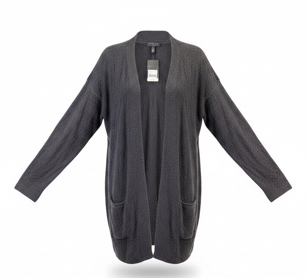 Barefoot Dreams Womens Carbo Cozychic Lite Side Zip Cardigan Size L