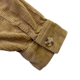 Appleseeds Womens Tan Corduroy Button-Up Jacket Two Pockets Relaxed Fit Size 1X