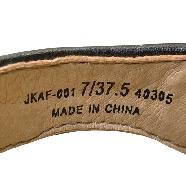 Chinese Laundry Women’s Black White Lips Print Striped Open Toe Wedge Heel Sz 7