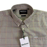 Barbour Mens Brown/Green Checked Shirt Regular Fit Sz XL