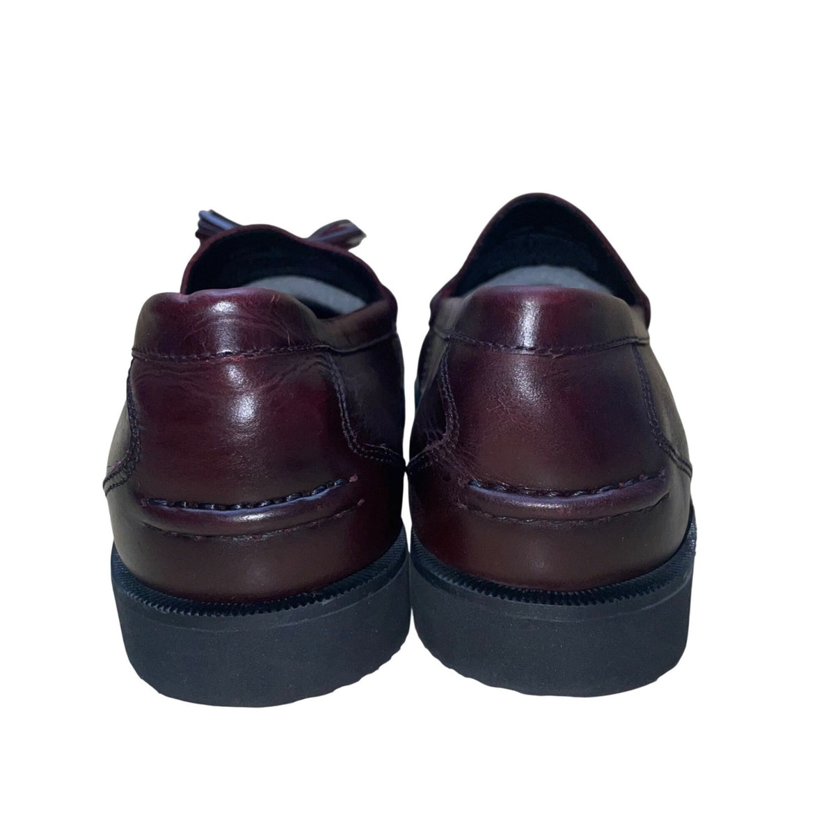 Rockport Men’s Burgundy Leather Tassel Stitched Loafers Size 9.5M