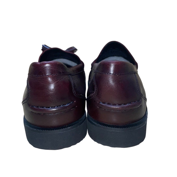 Rockport Men’s Burgundy Leather Tassel Stitched Loafers Size 9.5M