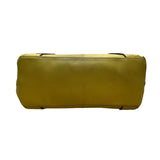 Tignanello Women’s Yellow Leather Storage Pockets  Double-Strap Shoulder Bag