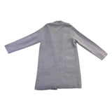 Pink Clover Women Gray Long Double Breasted Coat Size L