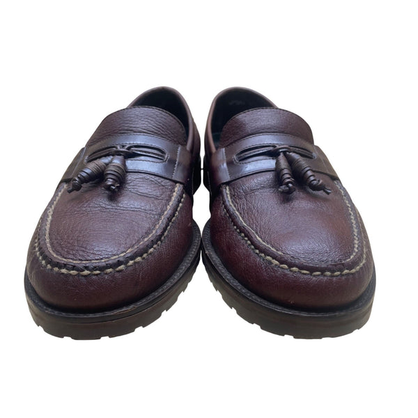 H.S. Trask Men’s Brown Leather Tassel Slip-On Loafers Size 12N