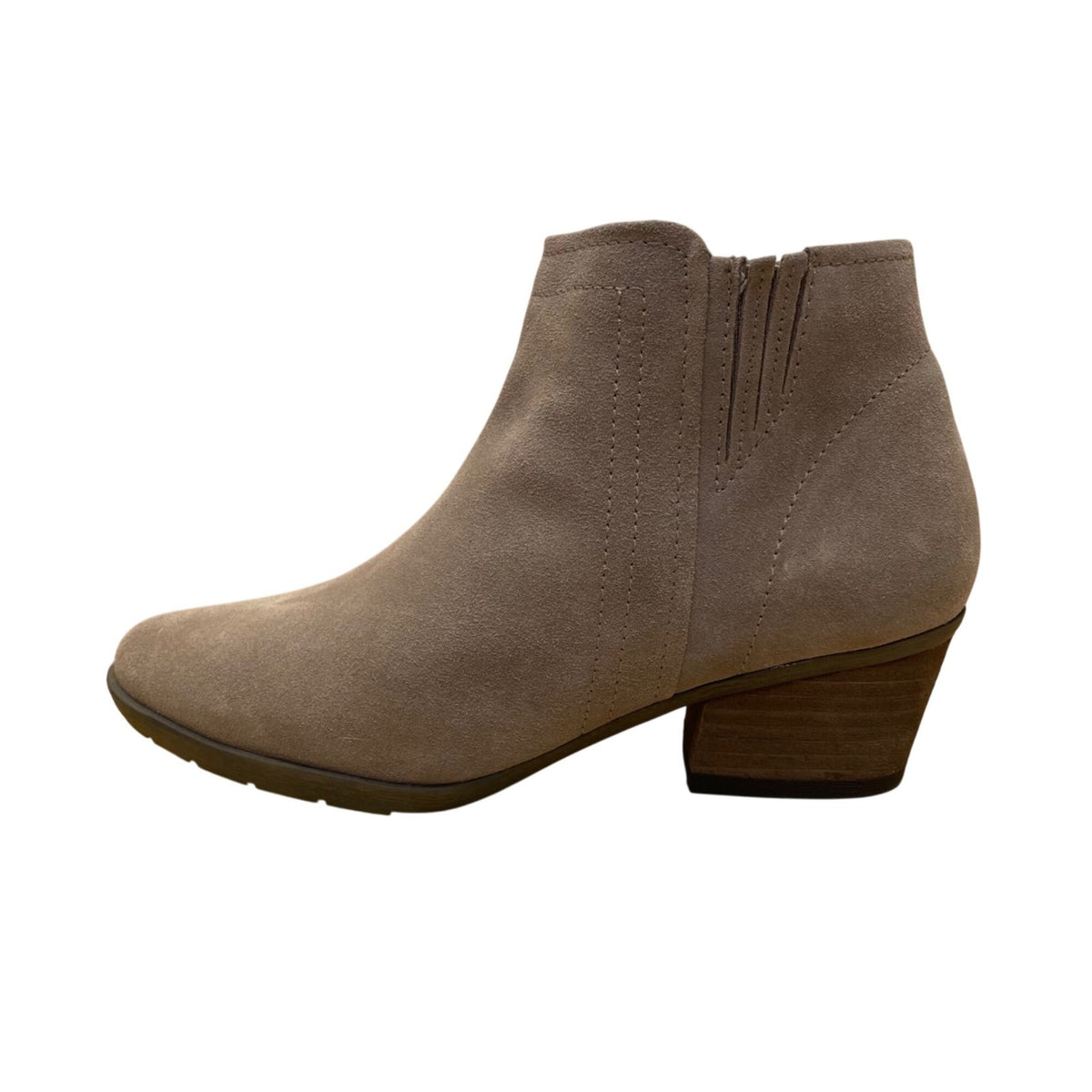 Blondo Women’s Taupe Suede Waterproof Ankle Booties Size 7.5M