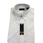 Club Room Mens White Regular Fit The Estate Dress Shirt Short Sleeve Sz 15