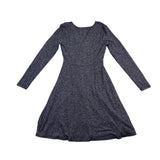 Loft Womens Gray Black Knit Twist Front Dress Petite Size XSP
