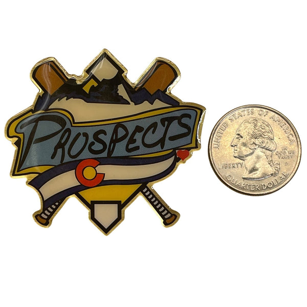 Colorado Prospects Baseball Team Enamel Pin With Dual Clutch Backing
