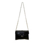 Morris Moskowitz Women’s Black Genuine Reptile Gold Chain Strap Shoulder Clutch