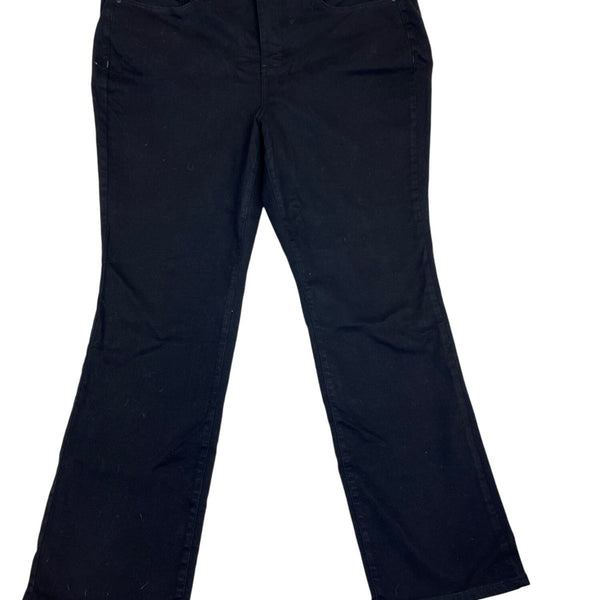 NYDJ Womens Black Denim Straight Leg Jeans  High Rise Tummy Control Sz 22W- New
