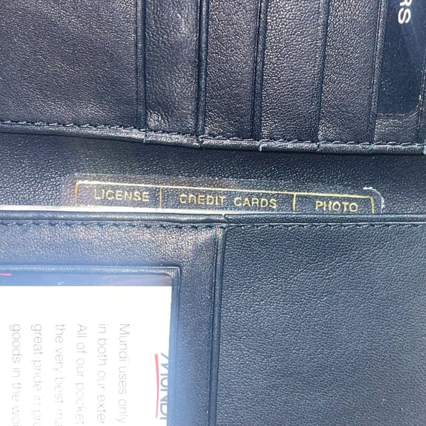 Mundi Men’s Black Leather RFID Blocking Hipfold Tall Wallet