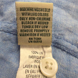 L.L.Bean Womens Blue Linen Button-Up Shirt Long Sleeve Casual Fit Size L