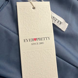 Ever Pretty Womens Blue V-Neck Maxi Dress Sleeveless Flowy Gown Size XL