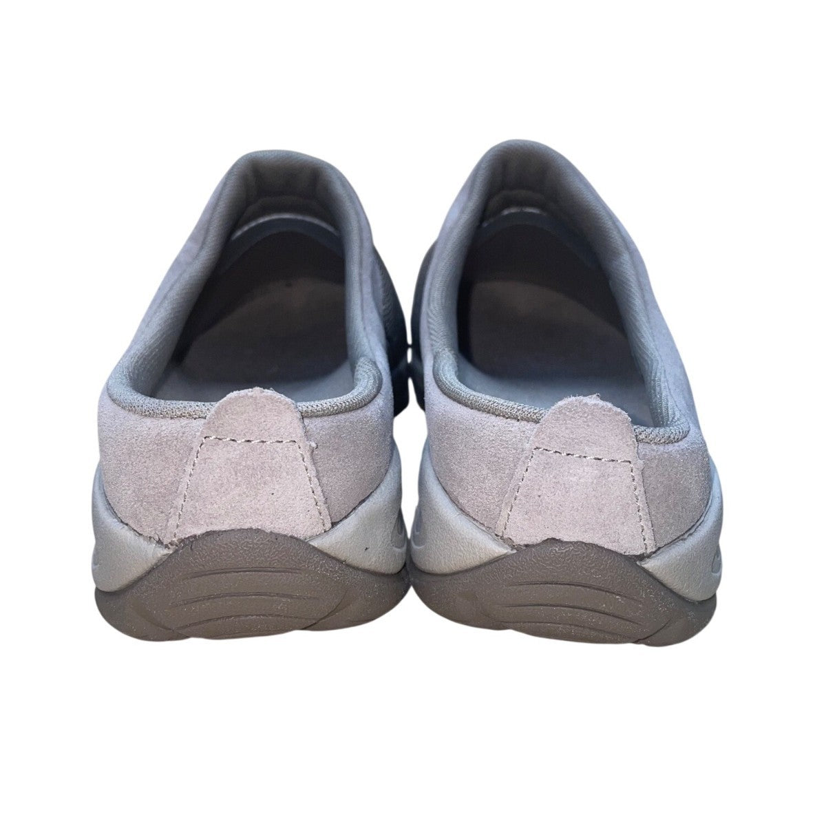 Easy Spirit Women’s Gray Slip-On Mesh & Suede Ezcool Comfort Clogs Size 10