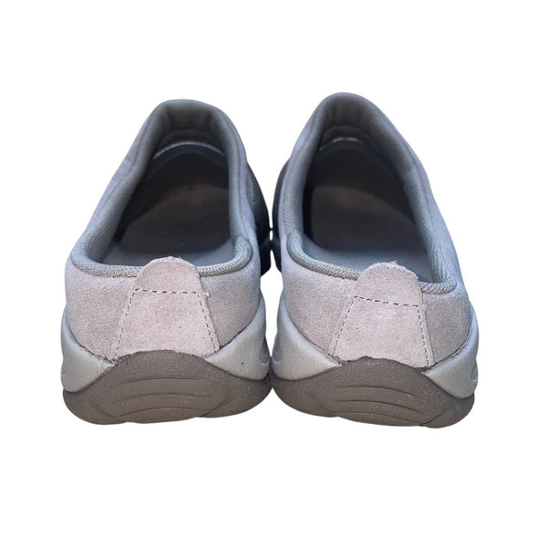 Easy Spirit Women’s Gray Slip-On Mesh & Suede Ezcool Comfort Clogs Size 10