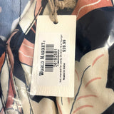 London Style Collection Womens Maxi Dress 12P Pink & Black Abstract Print Sleeve