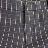 Banana Republic Womens Black Gray Dress Pants Windowpane Print Size 10