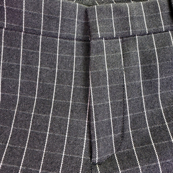 Banana Republic Womens Black Gray Dress Pants Windowpane Print Size 10