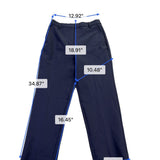 Express Womens Blue Straight-Leg Editor Pants Size 2S