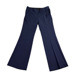 BCBGMaxAzria Womens Navy Flared Dress Pants Size 8