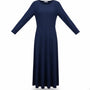 Bloomchic Womens Navy Fit & Flare Long Sleeve Midi Dress Size 14-16