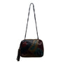 Sharif Women’s Brown Multicolor Leather Patchwork Tassel Accent Shoulder Bag