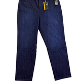 Style & Co Womens Dark Wash Denim Slim Leg High-Rise Tummy-Control Jeans Sz 16S